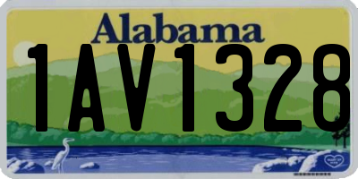 AL license plate 1AV1328
