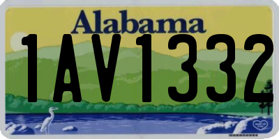AL license plate 1AV1332