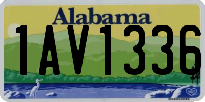 AL license plate 1AV1336