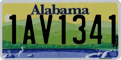 AL license plate 1AV1341