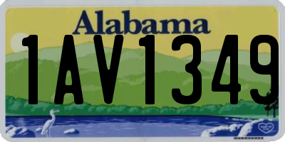 AL license plate 1AV1349
