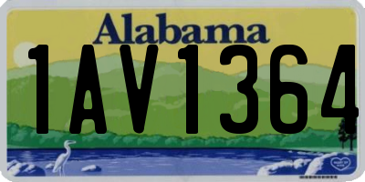 AL license plate 1AV1364