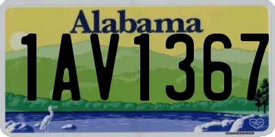 AL license plate 1AV1367