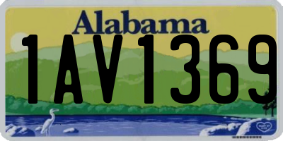 AL license plate 1AV1369