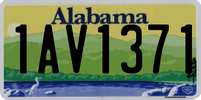 AL license plate 1AV1371