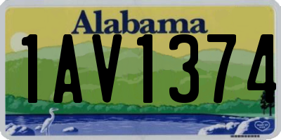 AL license plate 1AV1374