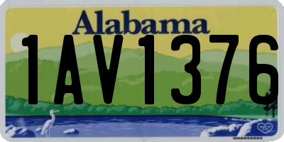 AL license plate 1AV1376
