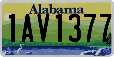 AL license plate 1AV1377