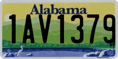 AL license plate 1AV1379