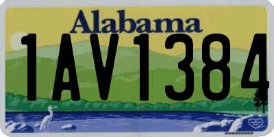 AL license plate 1AV1384
