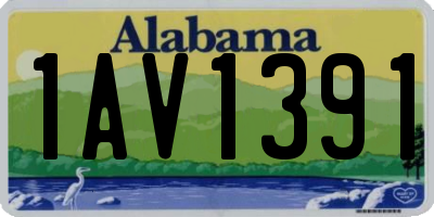 AL license plate 1AV1391