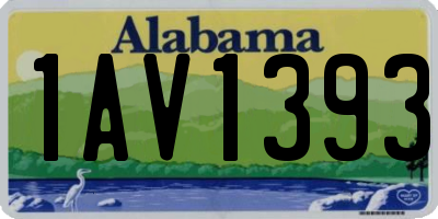 AL license plate 1AV1393