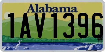 AL license plate 1AV1396