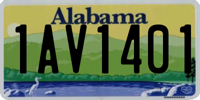 AL license plate 1AV1401