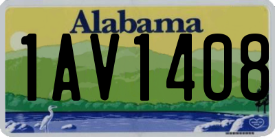 AL license plate 1AV1408