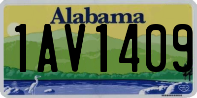 AL license plate 1AV1409
