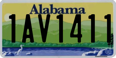 AL license plate 1AV1411