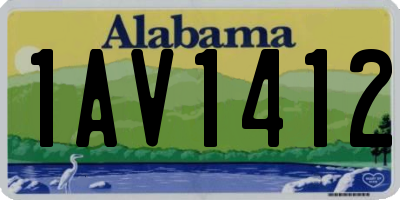 AL license plate 1AV1412