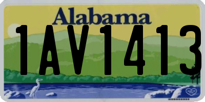 AL license plate 1AV1413