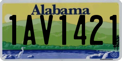 AL license plate 1AV1421