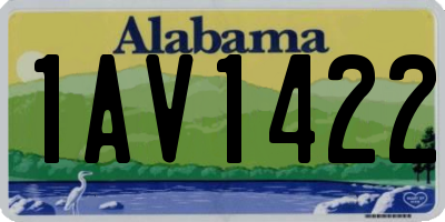 AL license plate 1AV1422