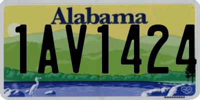AL license plate 1AV1424