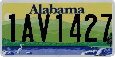 AL license plate 1AV1427