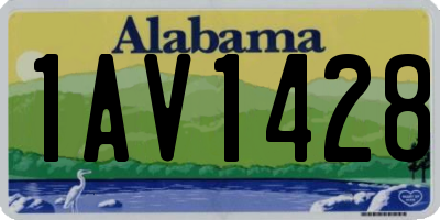 AL license plate 1AV1428