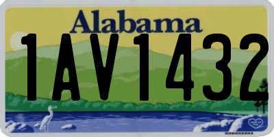 AL license plate 1AV1432