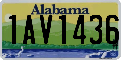 AL license plate 1AV1436