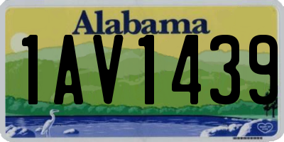 AL license plate 1AV1439
