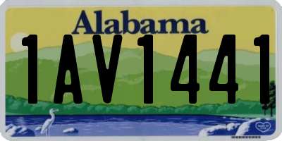 AL license plate 1AV1441