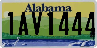 AL license plate 1AV1444