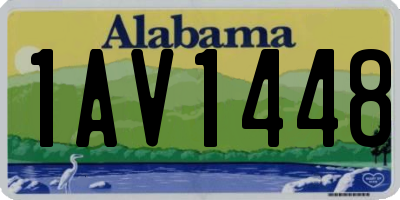 AL license plate 1AV1448