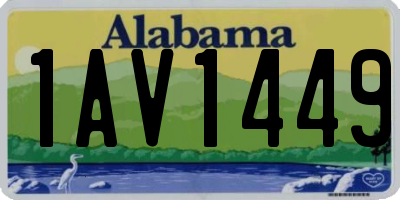 AL license plate 1AV1449