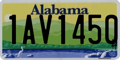 AL license plate 1AV1450