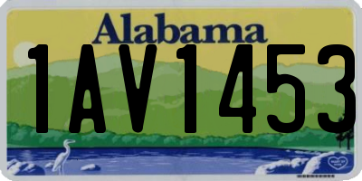 AL license plate 1AV1453