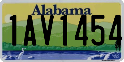 AL license plate 1AV1454