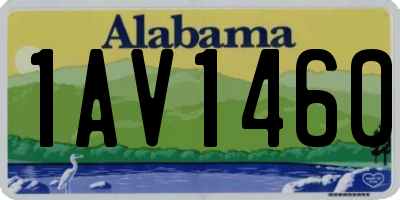AL license plate 1AV1460