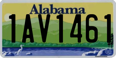 AL license plate 1AV1461