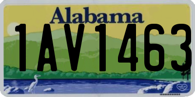 AL license plate 1AV1463