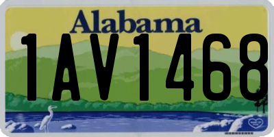 AL license plate 1AV1468