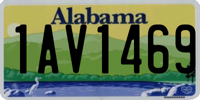 AL license plate 1AV1469