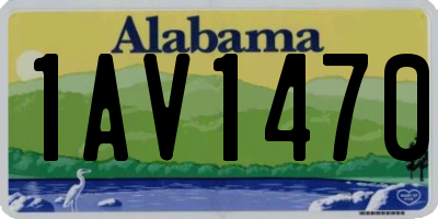 AL license plate 1AV1470