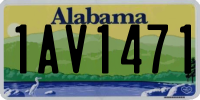 AL license plate 1AV1471