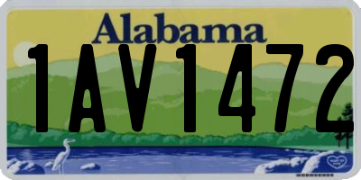 AL license plate 1AV1472