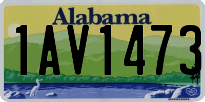 AL license plate 1AV1473