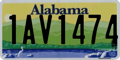 AL license plate 1AV1474