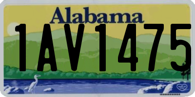 AL license plate 1AV1475