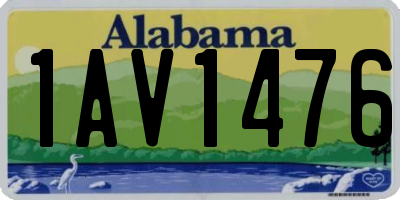 AL license plate 1AV1476